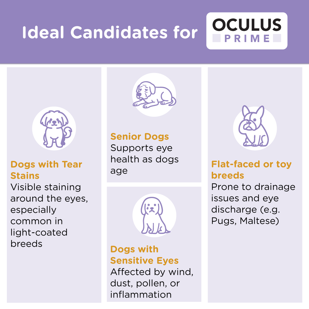 Oculus Prime | Natural Tear Stain Remover For Dogs - Seaweed For Dogs
