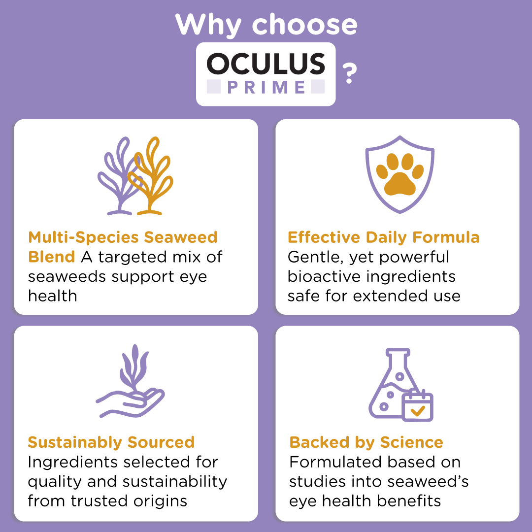 Oculus Prime | Natural Tear Stain Remover For Dogs - Seaweed For Dogs