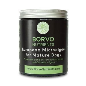 Chlorella For Dogs - Borvo Nutrients Microalgae Blend for Mature Dogs - Seaweed For Dogs
