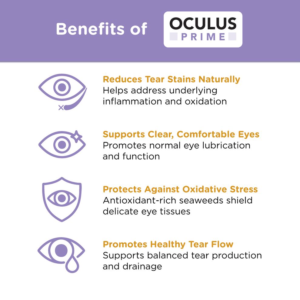 Oculus Prime Oculus Prime Dog Tear Stain Remover - 100% Natural Treatment – Seaweed ...
