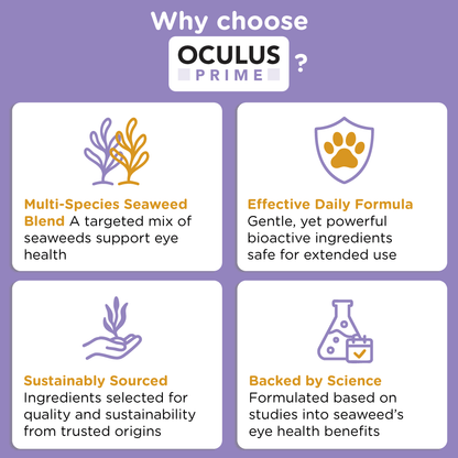 Oculus Prime | Natural Tear Stain Remover For Dogs - Seaweed For Dogs