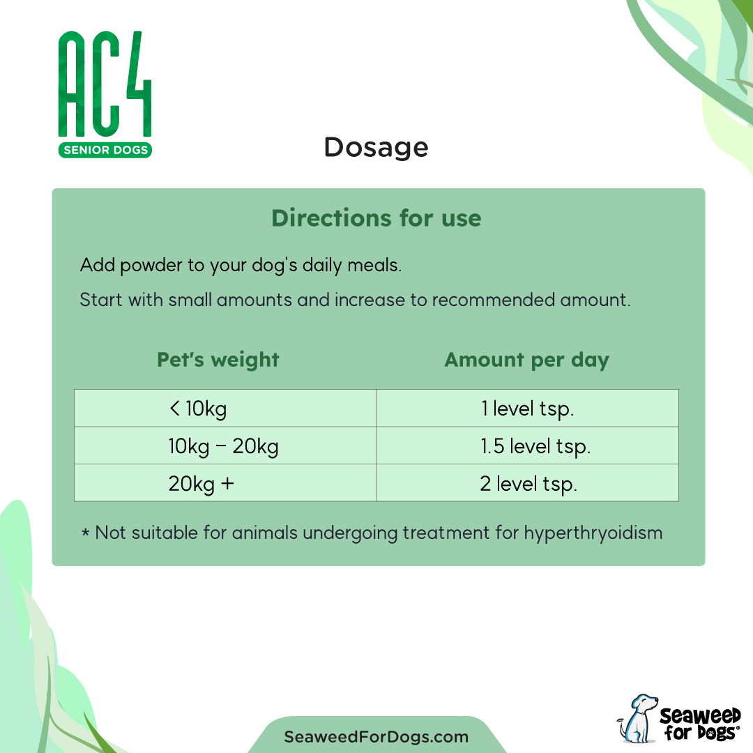 AC4 | To Support Longevity and Wellness in Dogs - Seaweed For Dogs