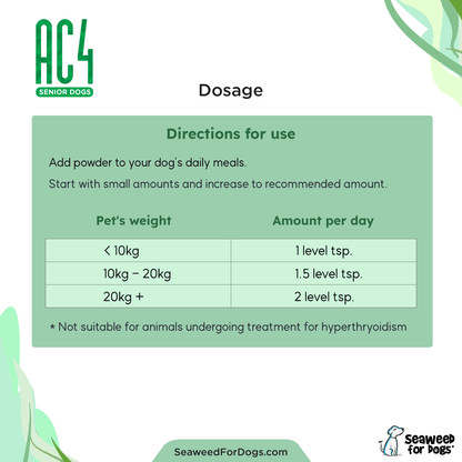 AC4 | To Support Longevity and Wellness in Dogs - Seaweed For Dogs
