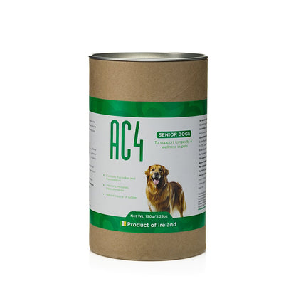 AC4 | To Support Longevity and Wellness in Dogs - Seaweed For DogsAC4 | To Support Longevity and Wellness in Dogs - 150g Tub packaging