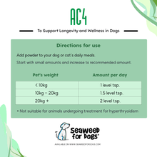 Charger l&#39;image dans la galerie, AC4 | To Support Longevity and Wellness in Dogs - Seaweed For Dogs