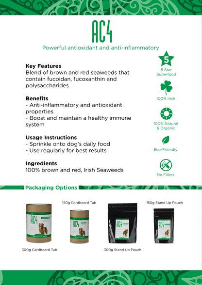 AC4 | To Support Longevity and Wellness in Dogs - Seaweed For Dogs