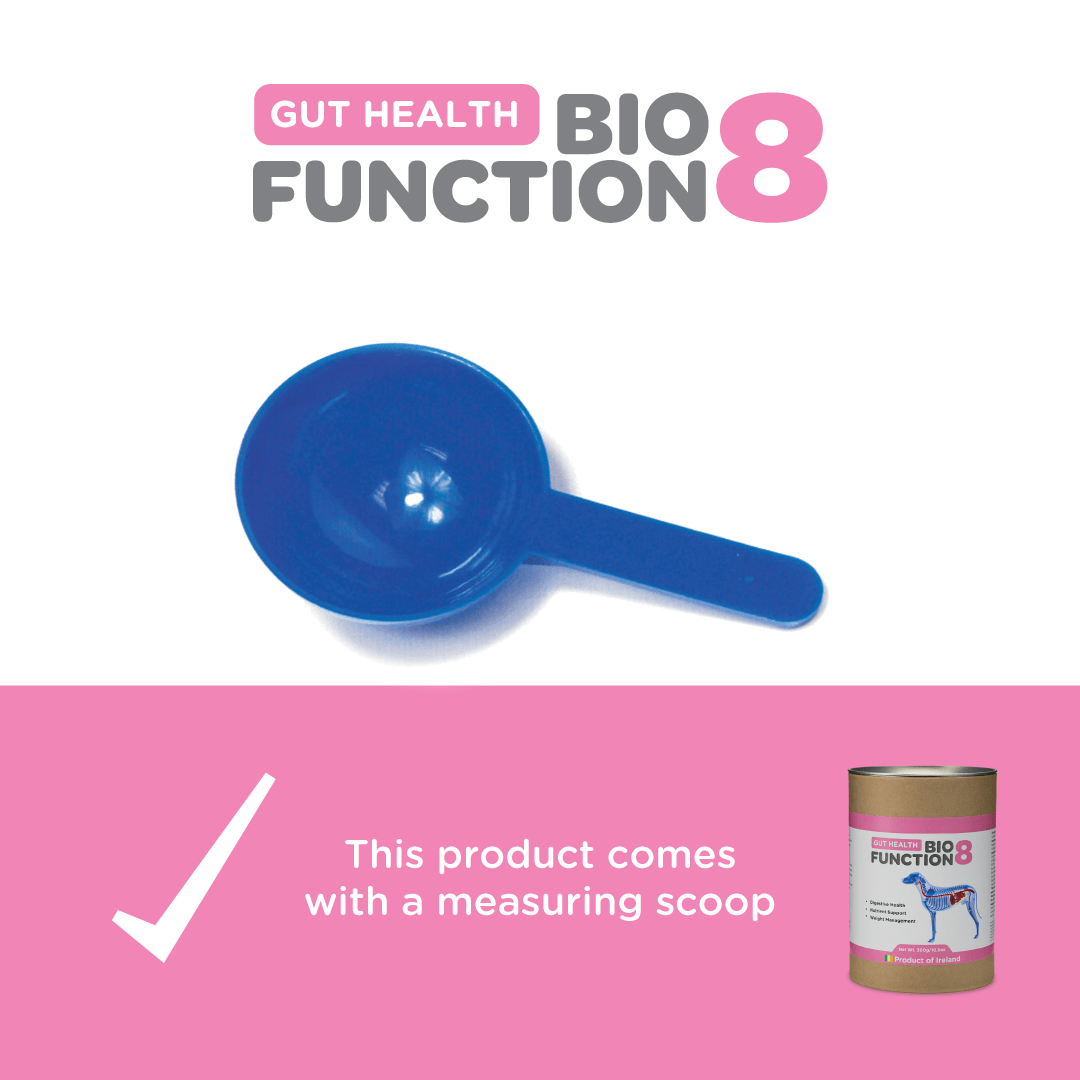 Graphic indicating the inclusion of a measuring scoop with this product