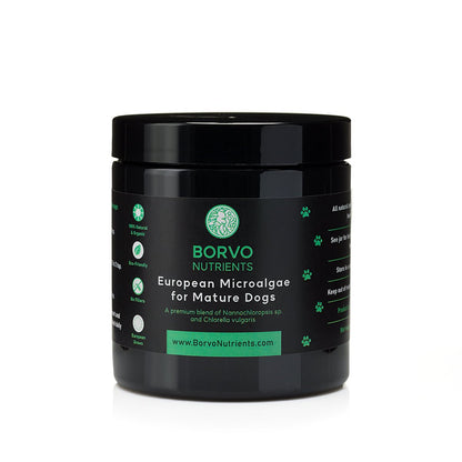 Chlorella For Dogs - Borvo Nutrients Microalgae Blend for Mature Dogs - Seaweed For Dogs