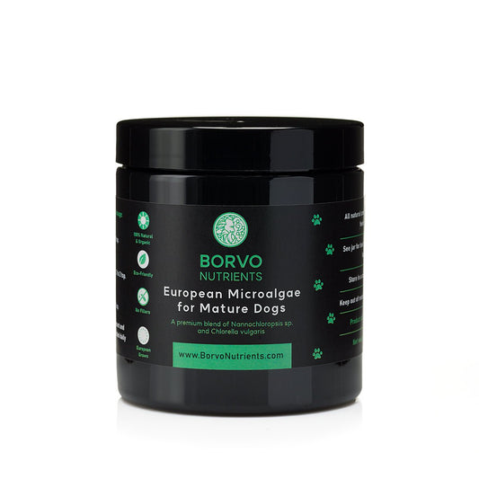 Chlorella For Dogs - Borvo Nutrients Microalgae Blend for Mature Dogs - Seaweed For Dogs