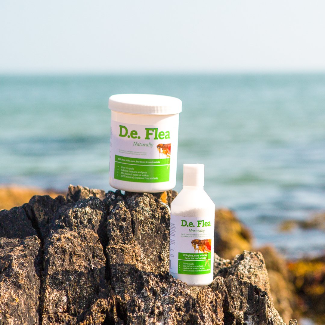 D.E Flea Naturally - Safe Flea, Tick & Mite Killer For Dogs & Animals - Seaweed For Dogs