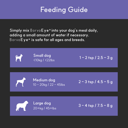 Eye + | Improve eye health in dogs - Seaweed For Dogs