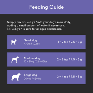 Eye + | Improve eye health in dogs - Seaweed For Dogs