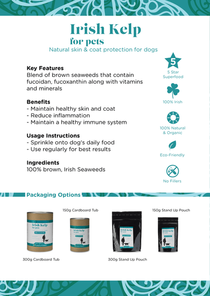 Irish Kelp for Pets | Three Brown Seaweeds from the Coast of Ireland - Seaweed For Dogs