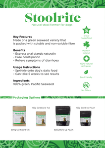 Stoolrite | Natural Stool Former Packed with Fibre for Dogs - Seaweed For Dogs