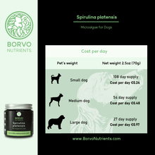 Laden Sie das Bild in den Galerie-Viewer, Sustainable, European-Grown Spirulina for Dogs | Borvo Nutrients - Seaweed For Dogs