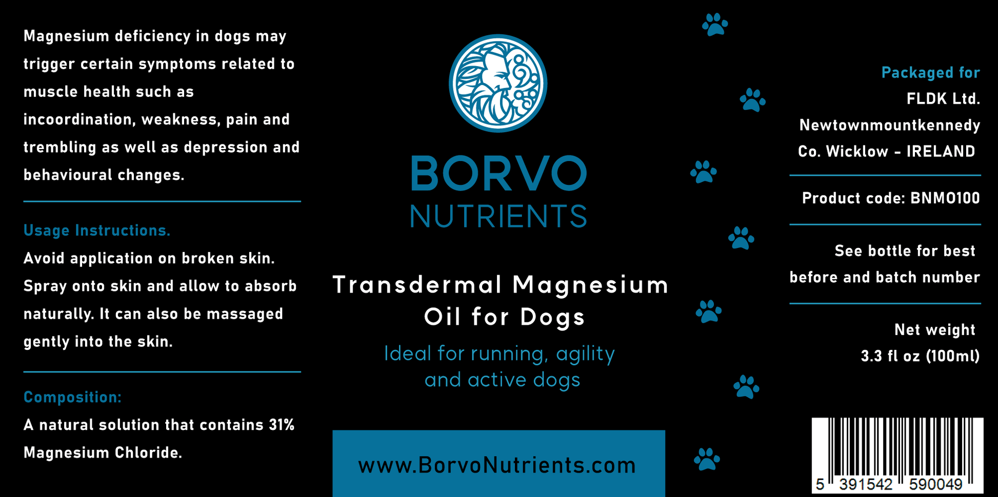 Transdermal Magnesium Oil for Dogs - Seaweed For Dogs